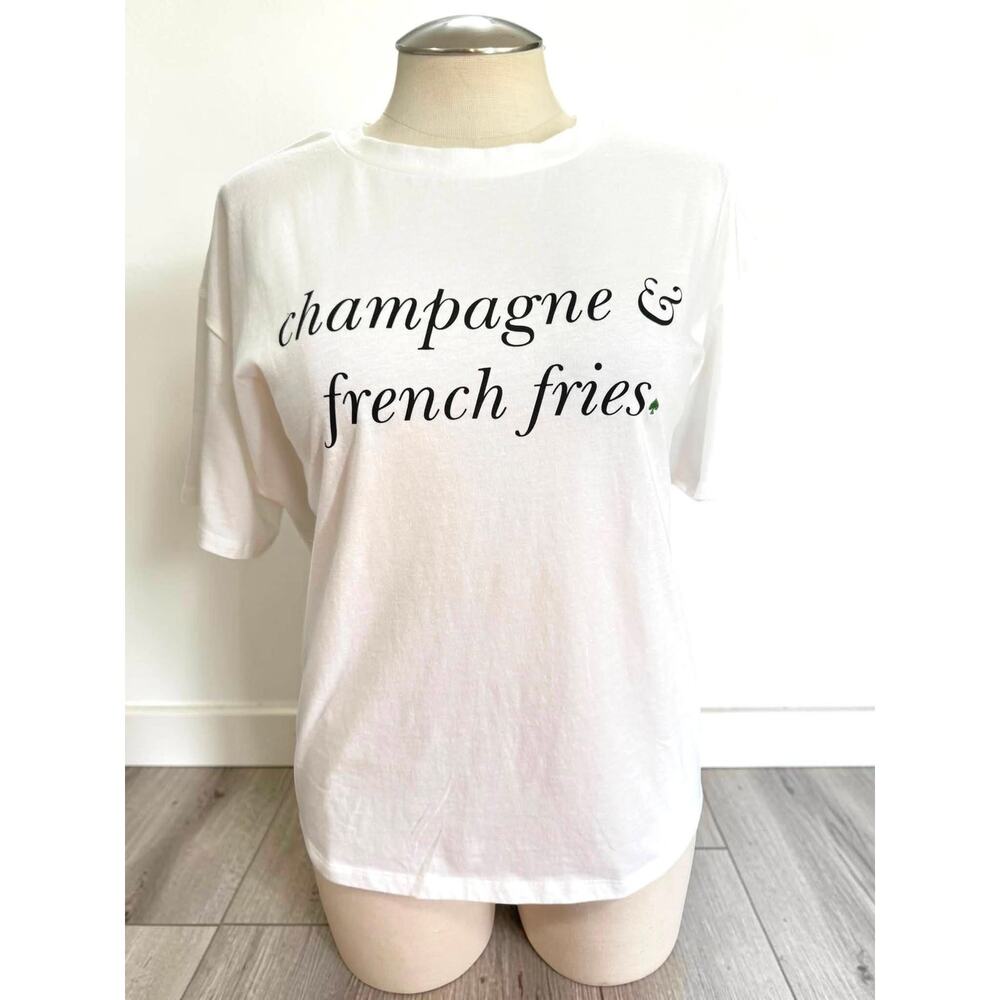 Kate Spade New York x Target Champagne & French Fries Graphic T Shirt 3X New